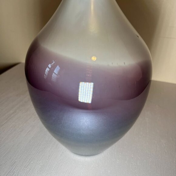 Cyan Designs Tall Purple Irredescent Cream Color Curie Vase - Picture 6 of 11